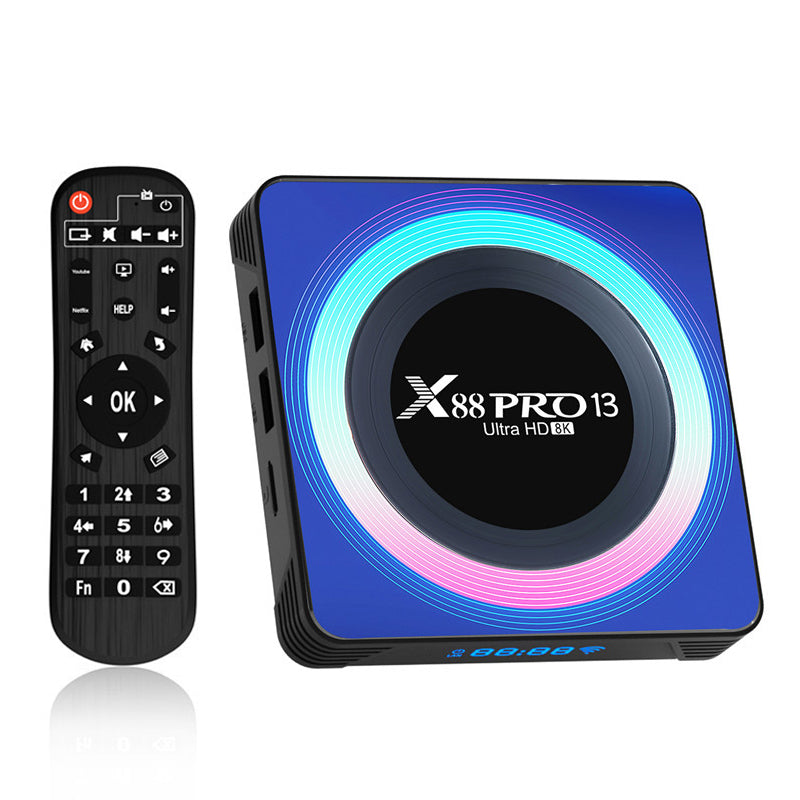 X88 Pro 13 4GB 64GB 8K Ultra HD TV Box Mini Android 13.0 Smart TV Box with Remote Control X88 Pro 13 4GB 64GB 8K Ultra HD TV Box Mini Android 13.0 Smart TV Box with Remote Control